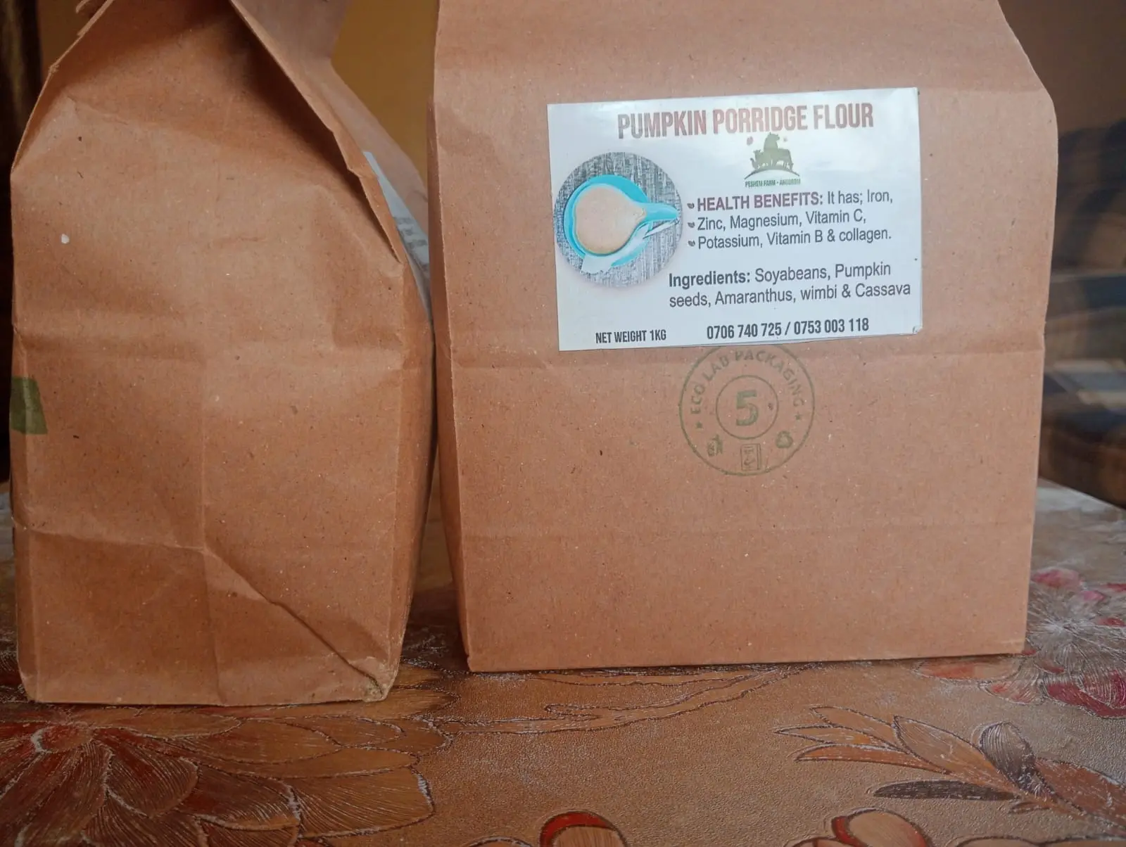 Pumpkin porridge flour